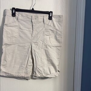 Caribbean Joe Cream Cargo Shorts Lightweight Casual